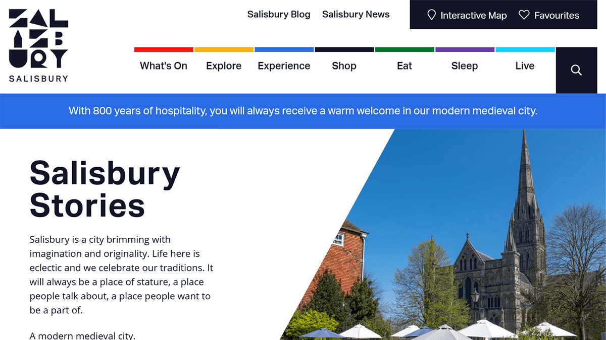 Experience Salisbury - Louise Goodwin Freelance Web Designer